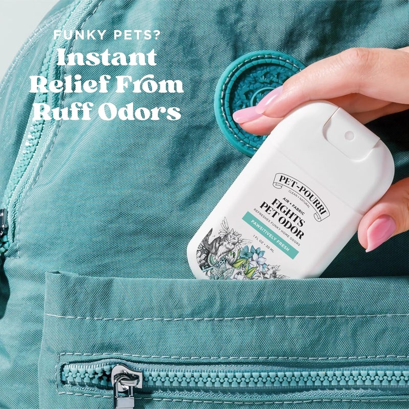 Poo-Pourri Pawsitively Fresh Pocket Deodorizer Spray – Dog & Cat Odor Remover – Plant Based Ingredients – Vet Recommended – Great for Air, Carpet, Fabric, Litter Box, Urine & Strong Pet Odors - Image 3